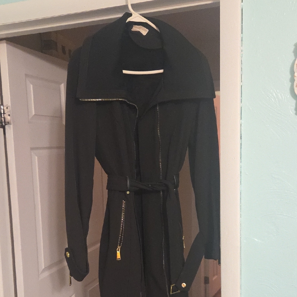 Black Belted Women's Coat